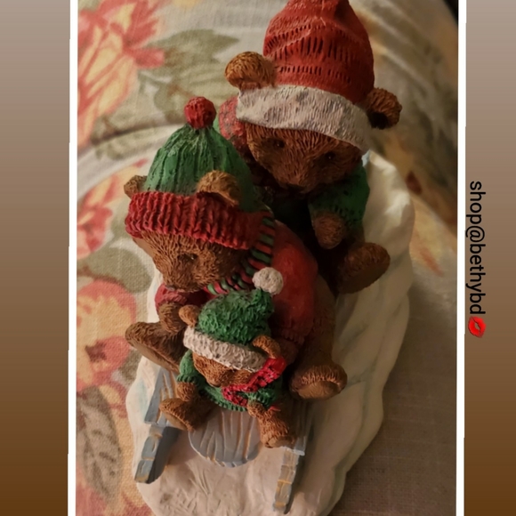 Teddy Bears Sledding🧸by Teddy Bear Tales NWOT - Picture 2 of 3